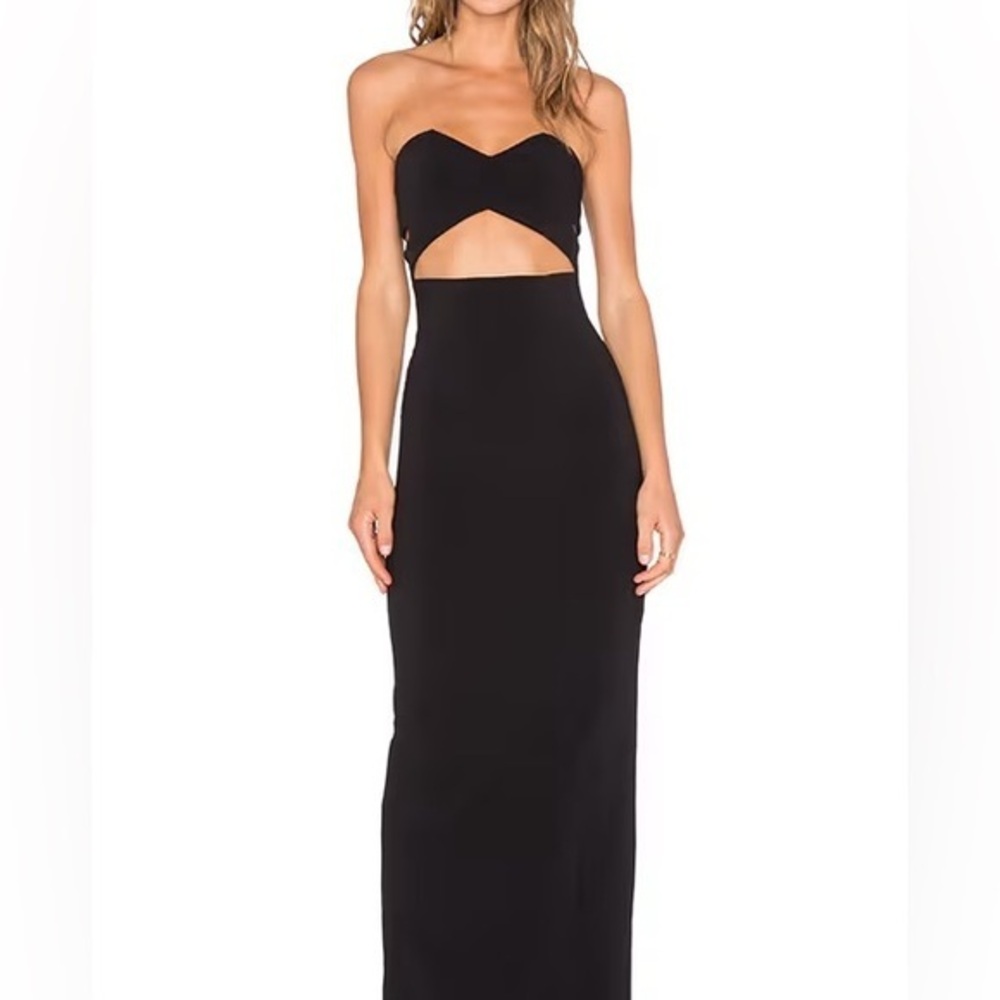 Solace London Black Cut Out Dress - NEW